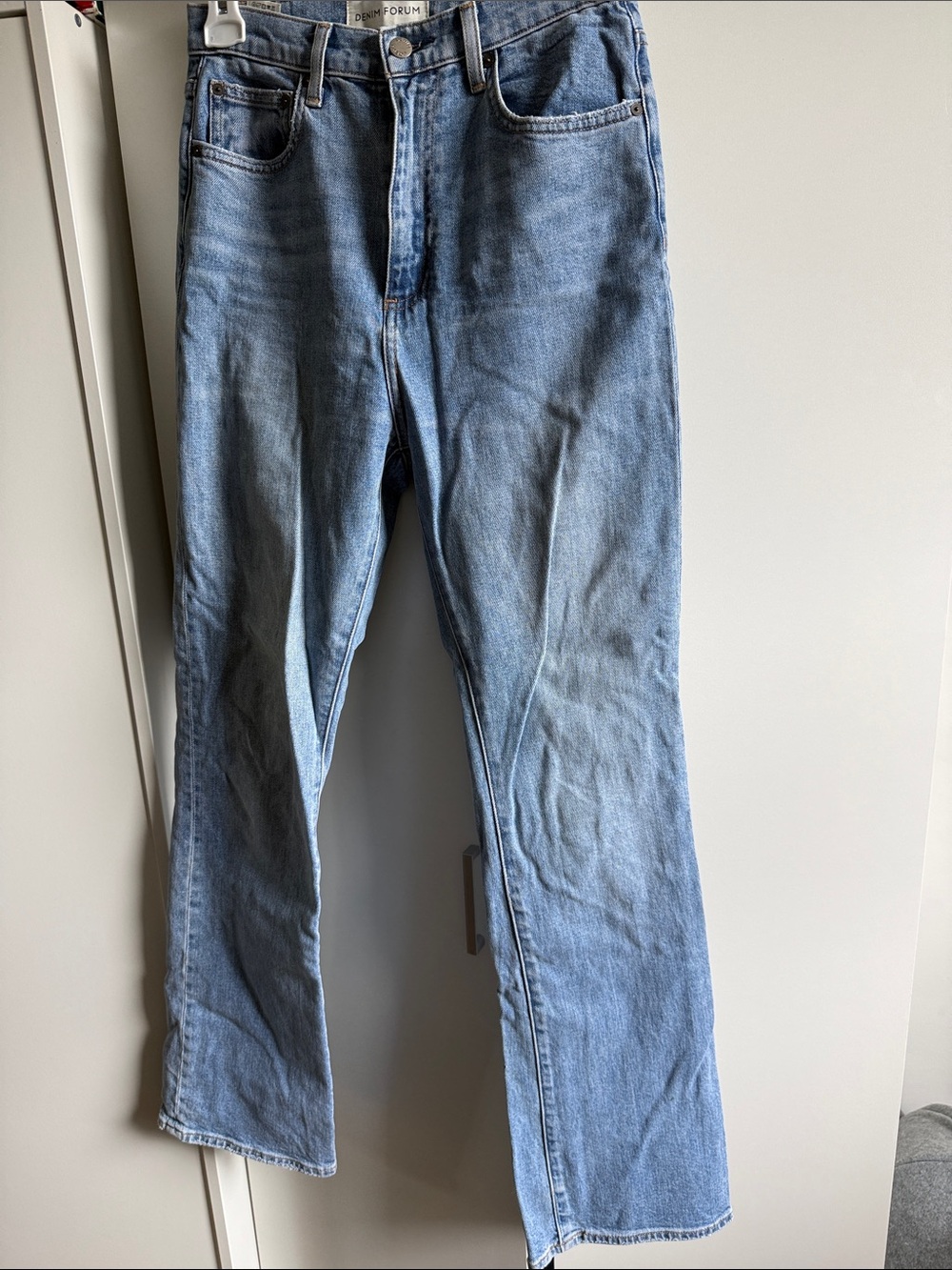 Denim Forum Light Blue Straight-Leg Men's Jeans